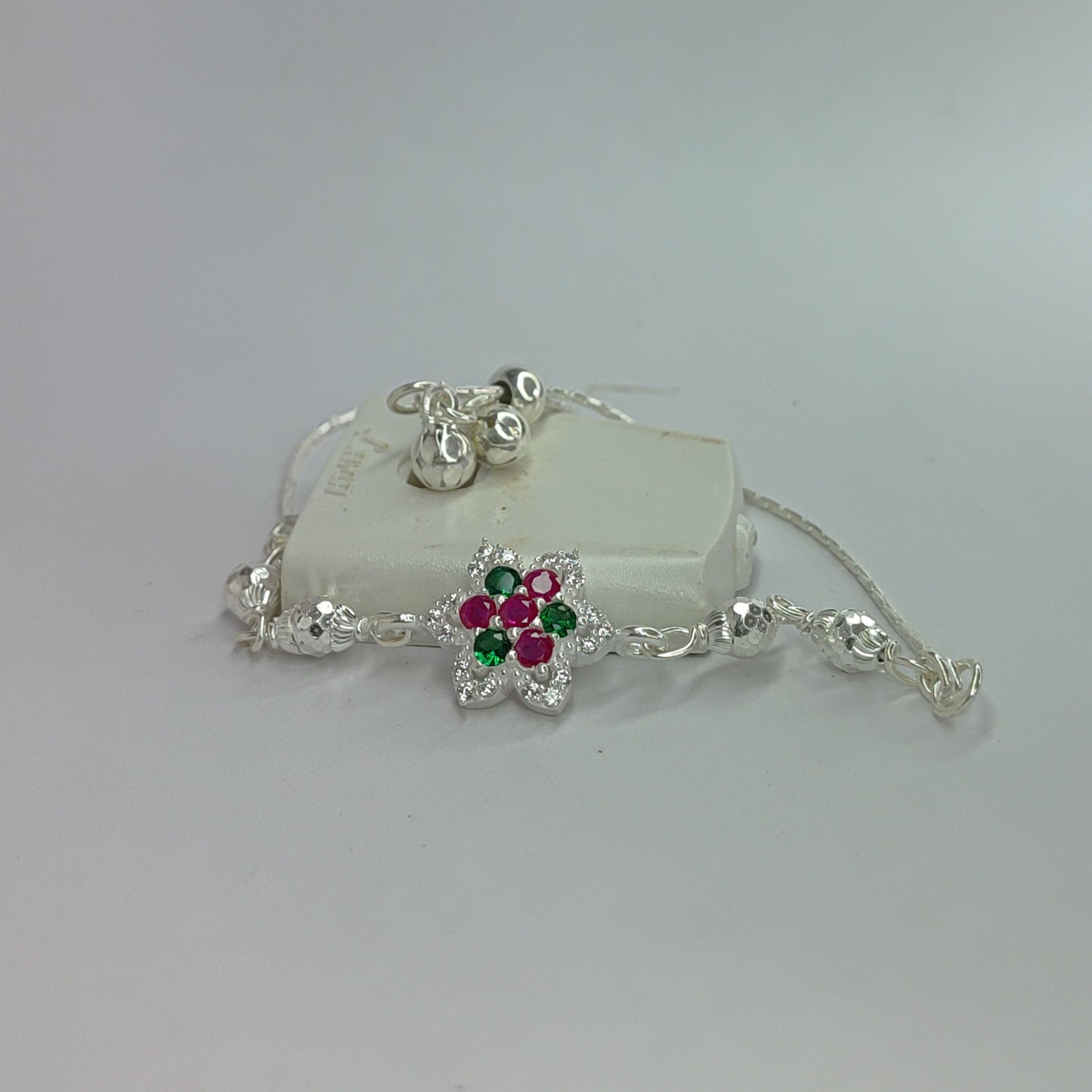 Silver Floral Bracelet