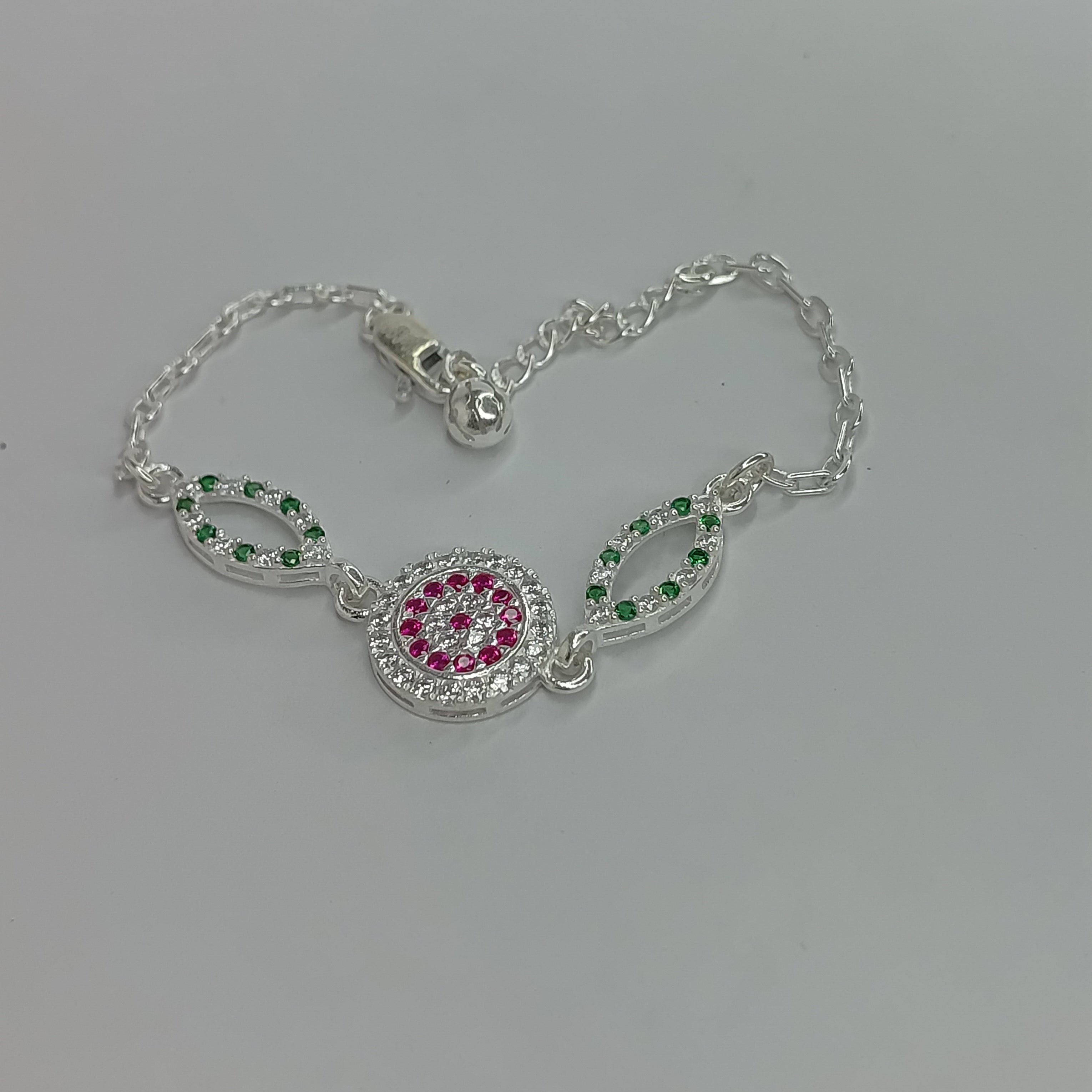 Silver Flower Bracelet