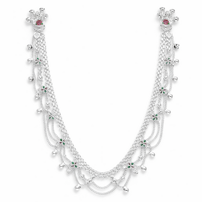 Leheriya Chain Silver Anklet
