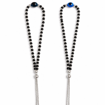 Nazar Bead Silver Anklet