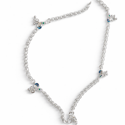 Aashna Chain Silver Anklet