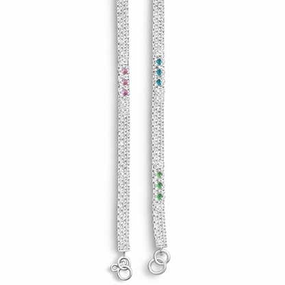 Heart Motif Silver Anklet