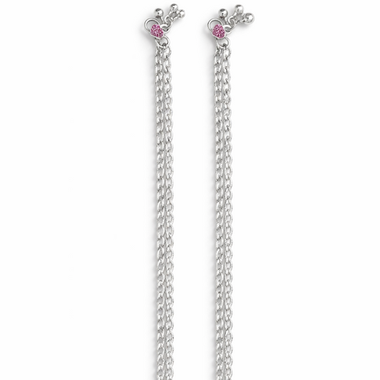 Eternal Loop Silver Anklet