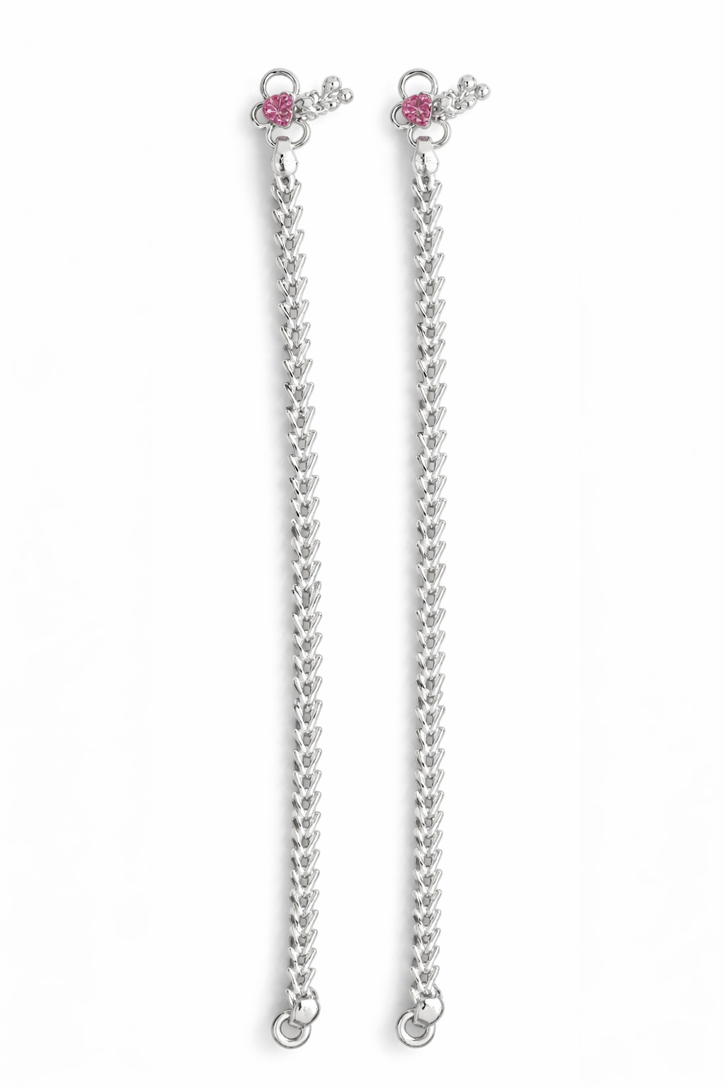 V-Link Sterling Silver Anklet
