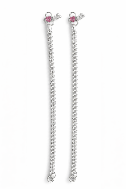 V-Link Sterling Silver Anklet