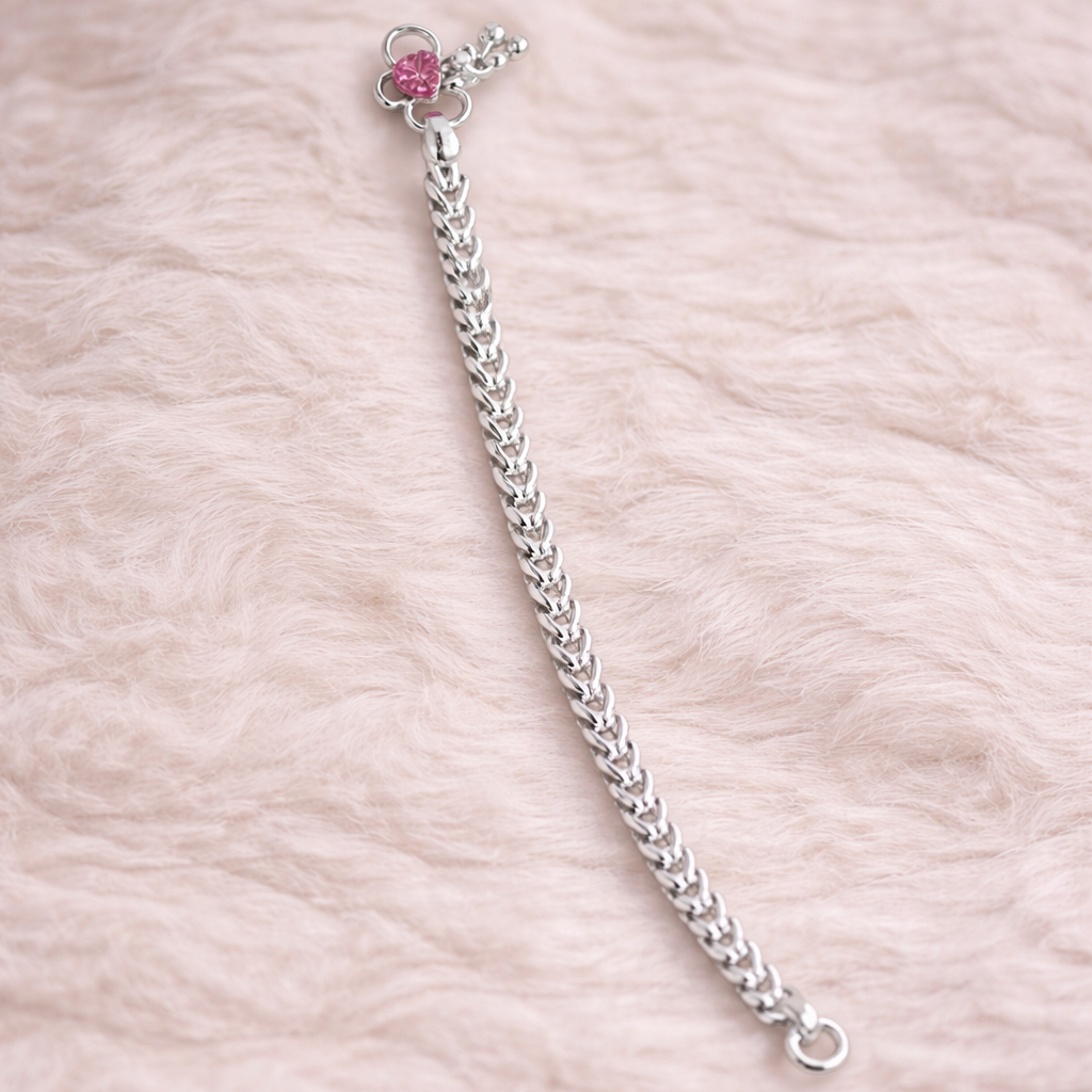 V-Link Sterling Silver Anklet