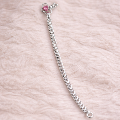 V-Link Sterling Silver Anklet