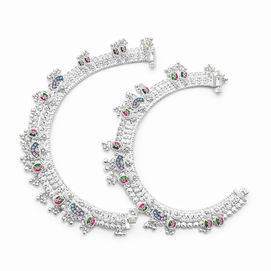 Mayuri Silver Anklet