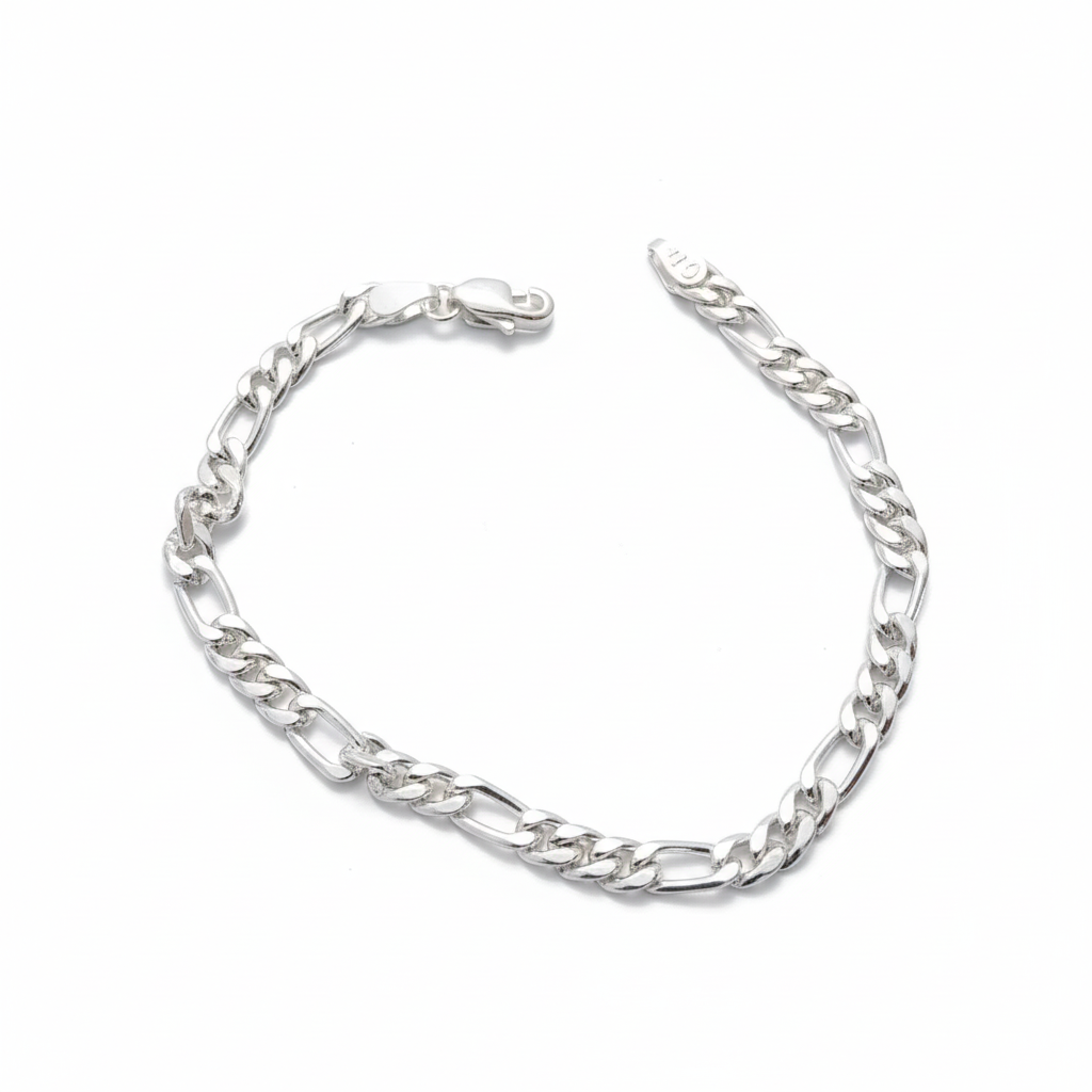 Kids Silver Curb Chain Bracelet