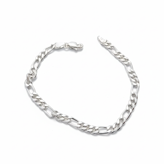 Kids Silver Curb Chain Bracelet
