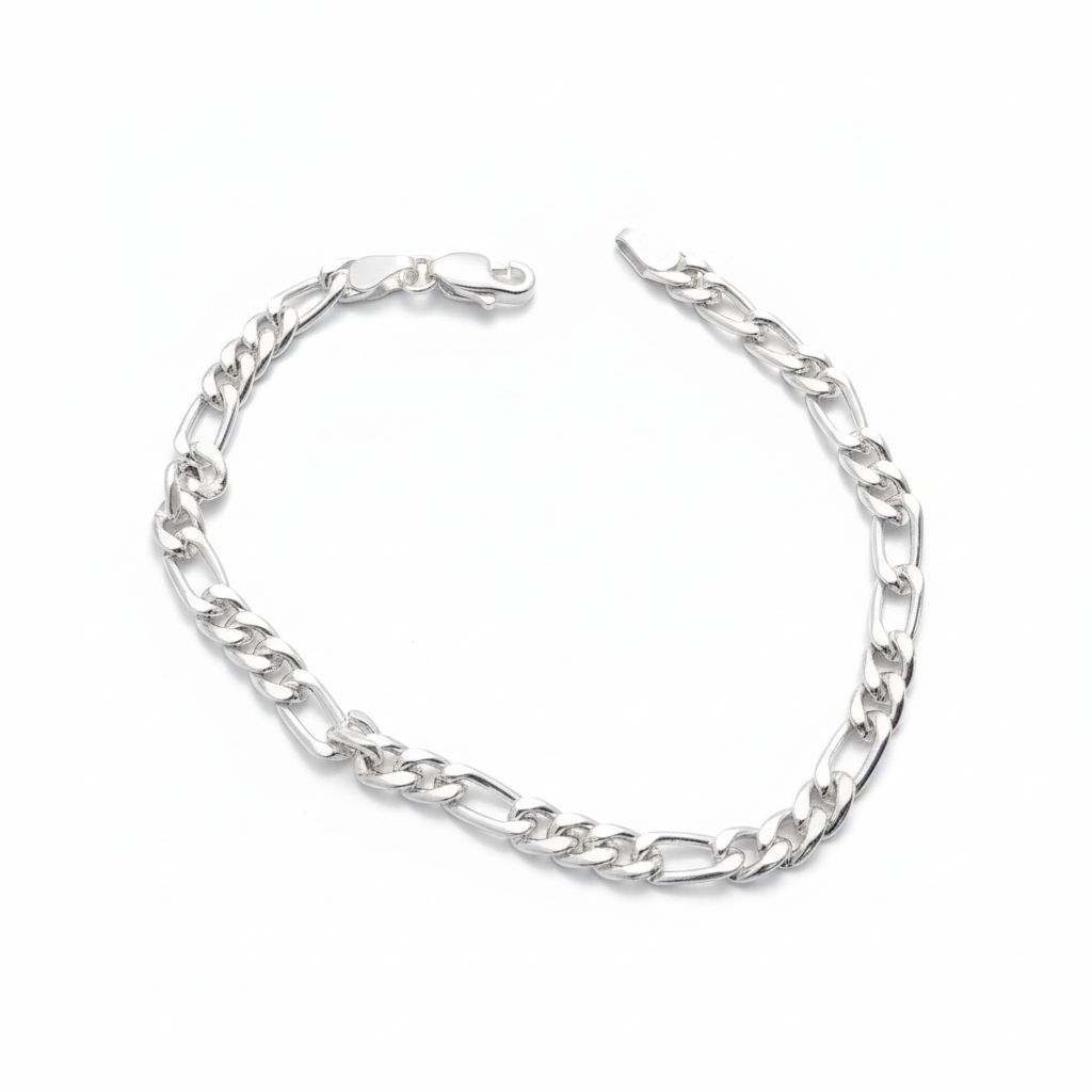 Kids Silver Curb Chain Bracelet