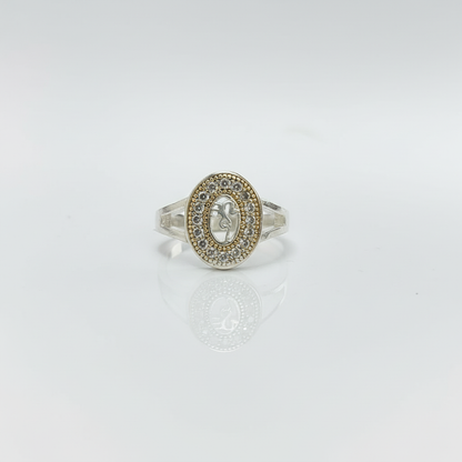 Silver Om Symbol Ring