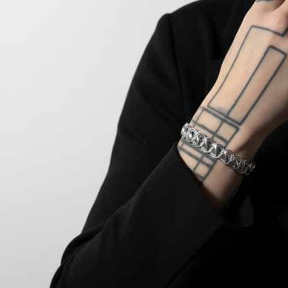 Men's Byzantine Link Bracelet- light weight