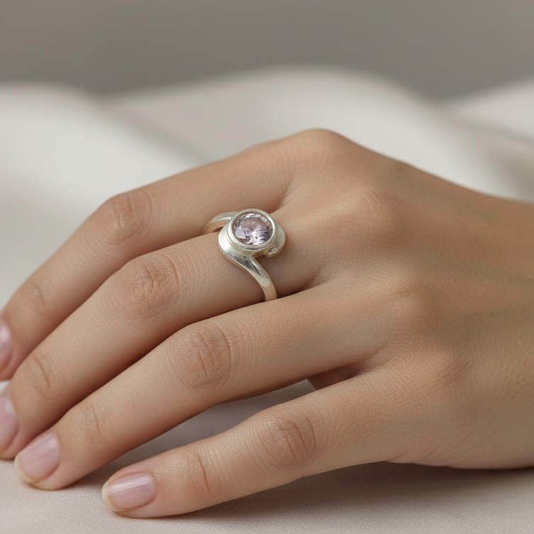Pink gem Ring