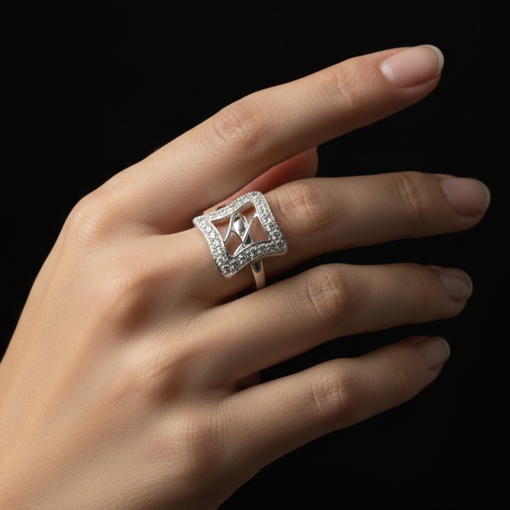 Rectangle Statement Ring