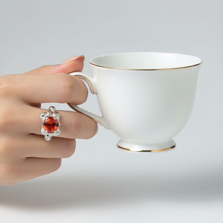 Floral Red ring