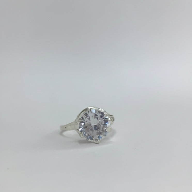 Celestia Radiant Solitaire Ring