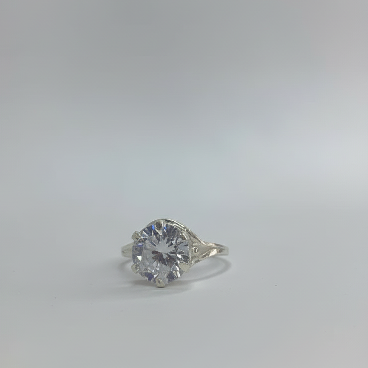 Celestia Radiant Solitaire Ring