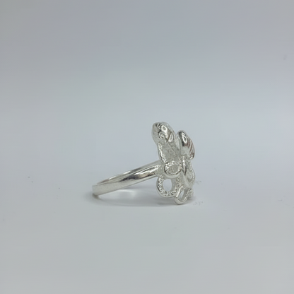 Silver snake ring