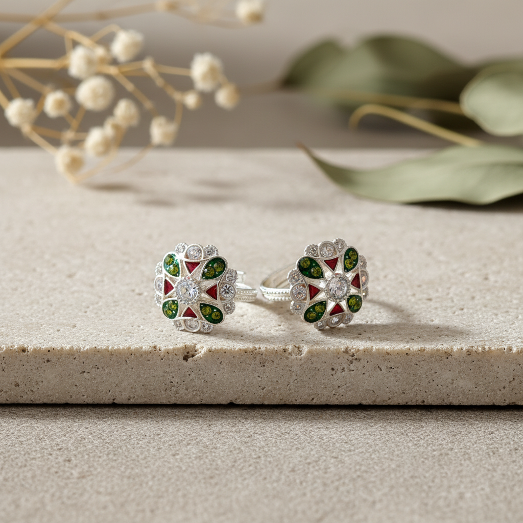 Kundan Stone Toe Rings