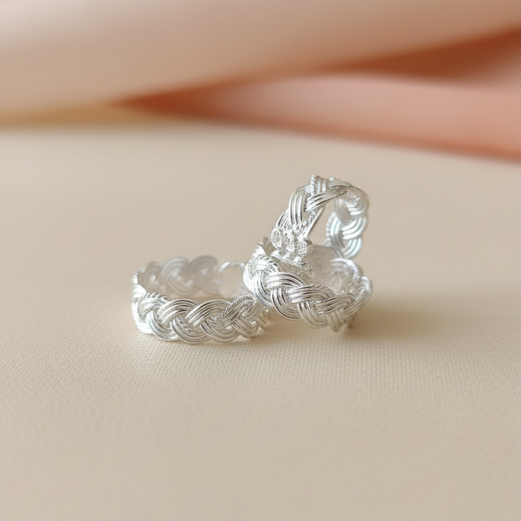 Braided Rope Toe Rings