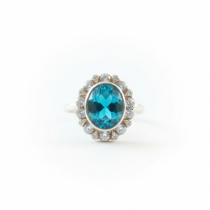 Ocean Blue Toe Rings