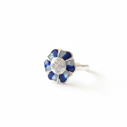 Meenakari Flower Toe Rings